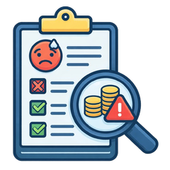 Ícone de Controle de Inadimplência - Terceirização Financeira